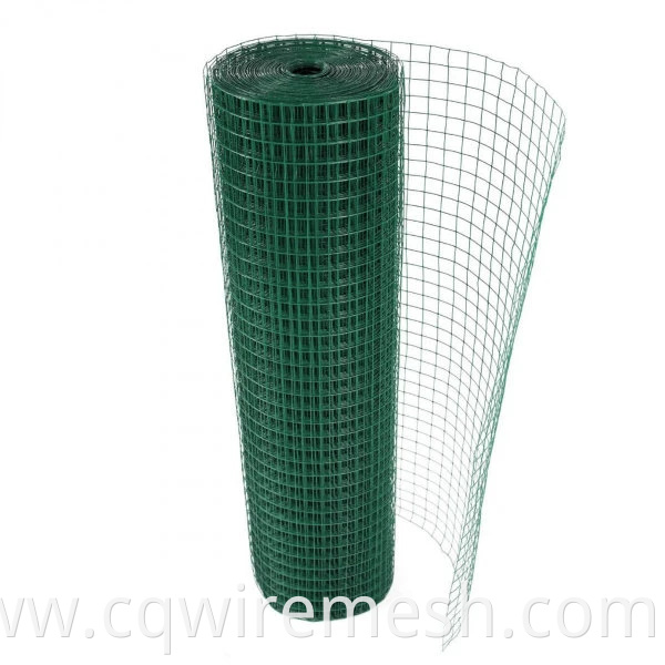 China Wholesale Mesh 25X25mm Green Vinyl Coated Welded Wire Mesh